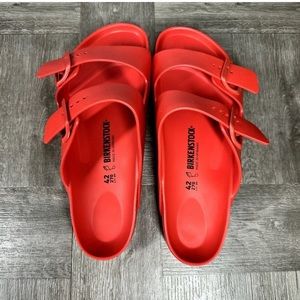 Birkenstock Arizona Eva Men, size 9 color Red, New WOT